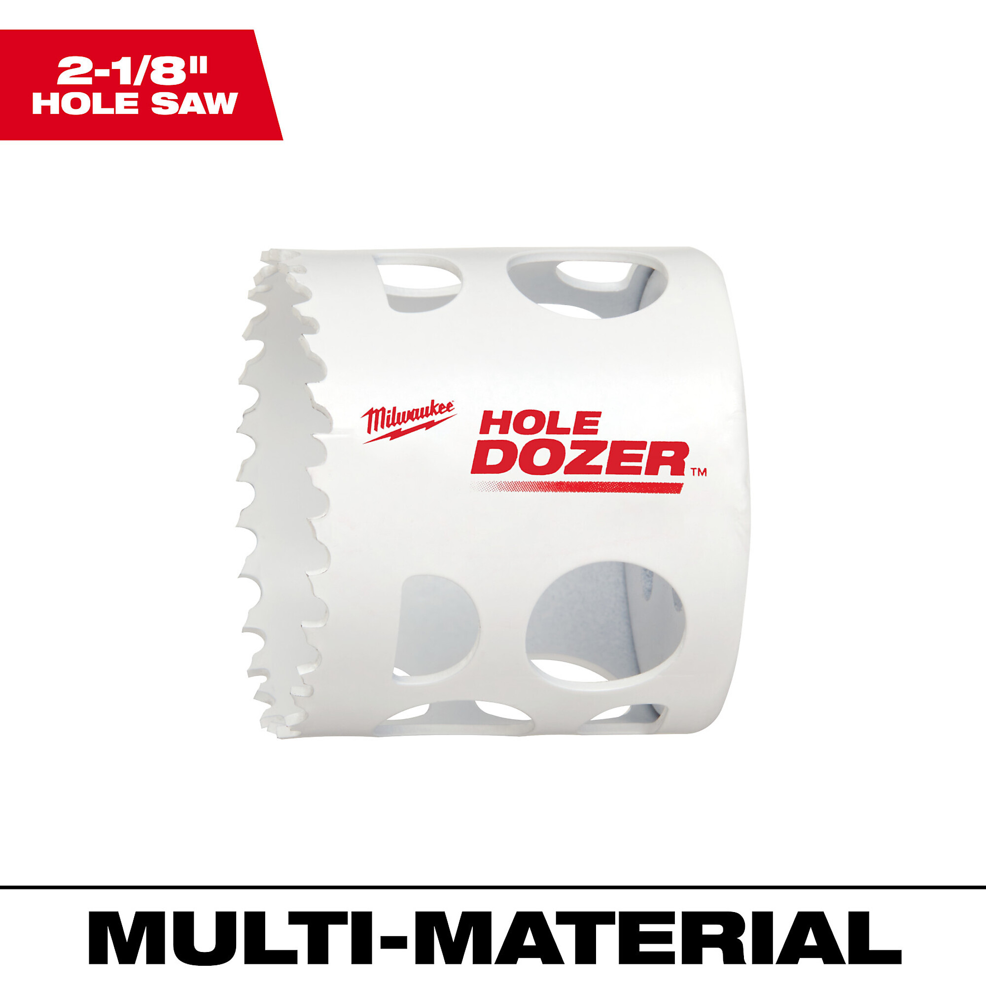 Milwaukee Hole Dozer Bi-Metal Hole Saw, 2 1/8in., Model# 49-56-0127